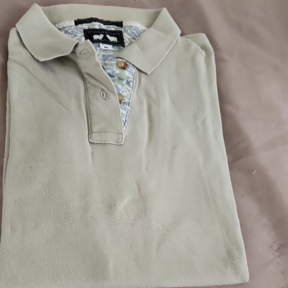 Womans Green Polo Shirt from Woods and Gray